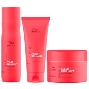 Wella Invigo Color Brilliance Shampoo 250ml, Condicionador 200ml e Máscara 150ml