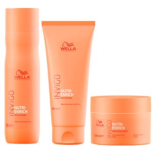 Wella Invigo Nutri-Enrich Shampoo 250ml, Condicionador 200ml e Máscara 150ml