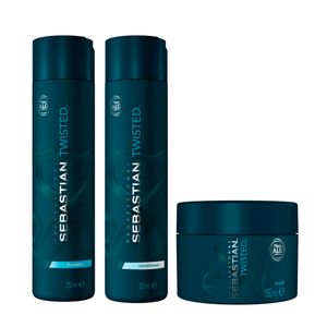 Sebastian Twisted Shampoo 250ml, Condicionador 250ml e Máscara 150ml