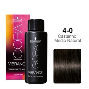 Schwarzkopf  Igora Vibrance 4-0 Castanho Médio Natural 60ml