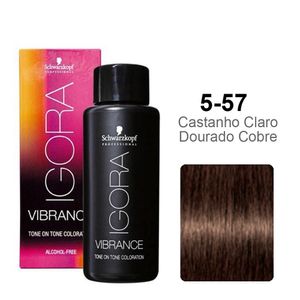 Schwarzkopf  Igora Vibrance 5-57 Castanho Claro Natural Dourado Cobre 60ml