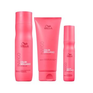 Wella Invigo Color Brilliance Shampoo 250ml, Condicionador 200ml e Leave-in 150ml