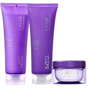 K.Pro Caviar Color Shampoo 240ml, Condicionador 240ml e Máscara 165ml