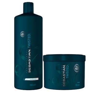 Sebastian Twisted Shampoo 1000ml e Máscara 500ml