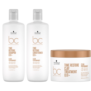 Schwarzkopf BC Clean Time Restore Q10+ Kit de Tratamento (3 produtos)