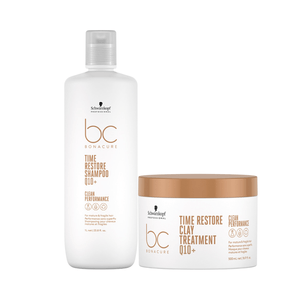Schwarzkopf BC Clean Time Restore Q10+ Shampoo 1L e Máscara 500ml