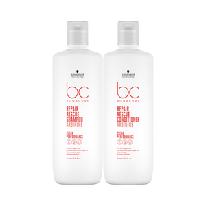 Schwarzkopf BC Clean Repair Rescue Arginine Shampoo 1000ml e Condicionador 1000ml