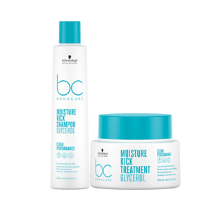 Schwarzkopf BC Clean Moisture Kick Glycerol Shampoo 250ml e Máscara 200ml