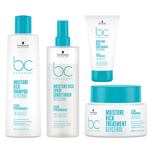 Schwarzkopf BC Clean Moisture Kick Glycerol Kit (4 produtos)