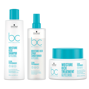 Schwarzkopf BC Clean Moisture Kick Glycerol Kit (3 produtos)