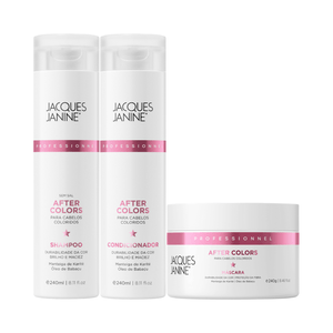 Jacques Janine After Colors Shampoo 240ml, Condicionador 240ml e Máscara 240g