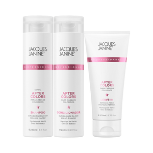 Jacques Janine After Colors Shampoo 240ml, Condicionador 240ml e Leave-in 200ml