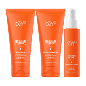 Jacques Janine Hair Sun Protect Shampoo 200ml, Condicionador 200ml e Spray 120ml