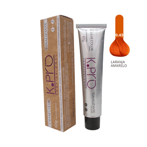 K.Pro Caviar Color Tonalizante - 0.43 Corretor Intensificador Laranja Amarelo 60g