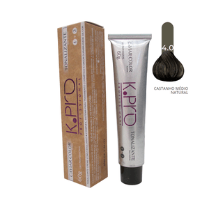 K.Pro Caviar Color Tonalizante - 4.0 Castanho Médio Natural 60g