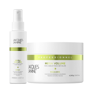 Jacques Janine Mega Volume Máscara 240g e Spray 120ml