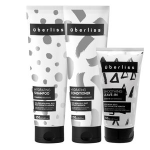 Überliss Hydrating Shampoo 250ml Cond 250ml e Leave-In 150ml