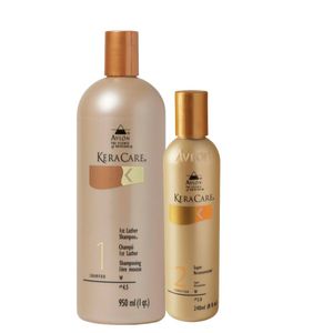 Avlon KeraCare Shampoo de Limpeza 950ml, Reconstructor 240ml