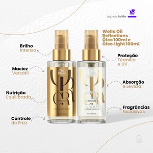 Wella Oil Reflections Óleo 100ml e Óleo Light 100ml