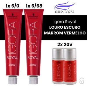 Igora Royal LOURO ESCURO MARROM VERMELHO