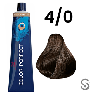 Wella Perfect Color 4/0 Castanho Médio Pure Naturals 60ml