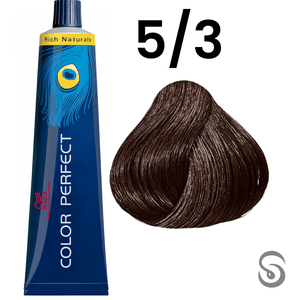 Wella Perfect Color 5/3 Castanho Claro Dourado Rich Naturals  60ml