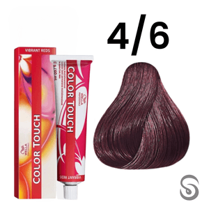 Wella Color Touch Tonalizante 4/6 Castanho Médio Violeta Vibrant Reds 60ml