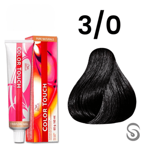 Wella Color Touch Tonalizante 3/0 Castanho Escuro Pure Naturals 60ml