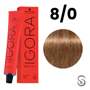 Schwarzkopf Igora Royal Coloração 8/0 Louro Claro Natural 60ml