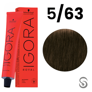 Schwarzkopf Igora Royal Coloração 5/63 Castanho Marrom Mate  60ml