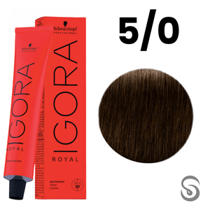 Schwarzkopf Igora Royal Coloração 5/0 Castanho Claro Natural  60ml