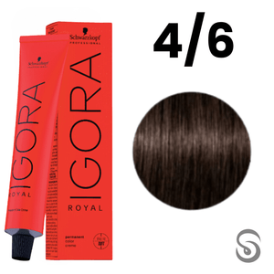 Schwarzkopf Igora Royal Coloração 4/6 Castanho Médio Marrom  60ml