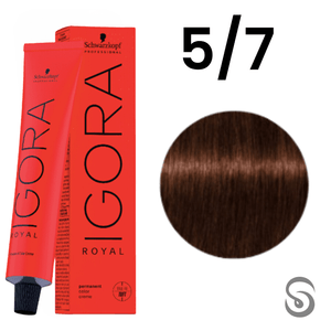 Schwarzkopf Igora Royal Coloração 5/7 Castanho Claro Nobre  60ml