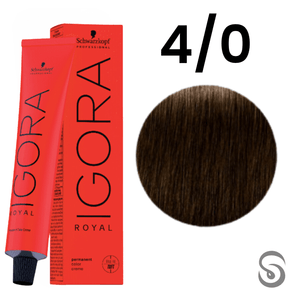 Schwarzkopf Igora Royal Coloração 4/0 Castanho Medio Natural  60ml