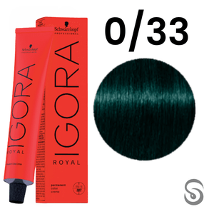 Schwarzkopf Igora Royal Coloração 0/33 Tom Mistura Verde 60ml