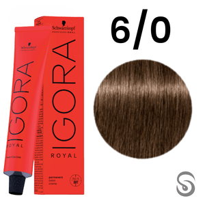 Schwarzkopf Igora Royal Coloração 6/0 Louro Escuro Natural  60ml