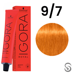 Schwarzkopf Igora Royal Coloração 9/7 Louro Extra Claro Cobre 60ml