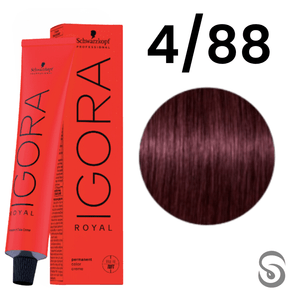 Schwarzkopf Igora Royal Coloração 4/88 Castanho Médio Vermelho Extra  60ml