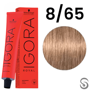 Schwarzkopf Igora Royal Coloração 8/65 Louro Claro Marrom Dourado 60ml