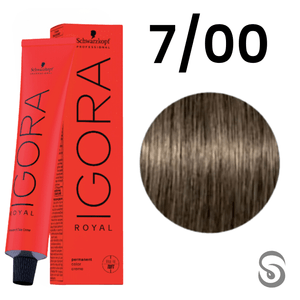 Schwarzkopf Igora Royal Coloração 7/00 Louro Médio Natural Extra  60ml