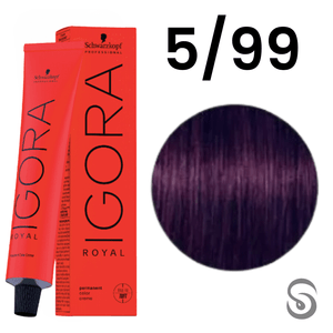 Schwarzkopf Igora Royal Coloração 5/99 Castanho Claro Violeta Extra  60ml