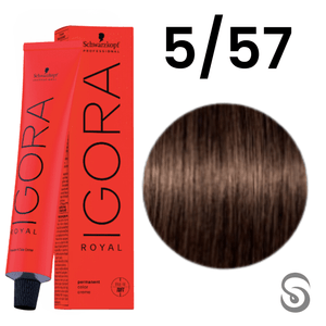 Schwarzkopf Igora Royal Coloração 5/57 Castanho Claro Dourado Cobre  60ml