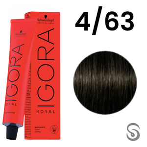 Schwarzkopf Igora Royal Coloração 4/63 Castanho Médio Marrom Mate  60ml