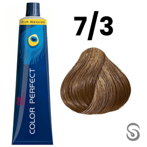 Wella Perfect Color 7/3 Louro Médio Dourado Rich Naturals 60ml