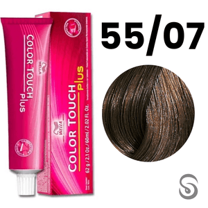 Wella Color Touch Tonalizante 55/07 Castanho Claro Intenso Natural Marrom Plus 60ml