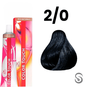 Wella Color Touch Tonalizante 2/0 Preto Pure Naturals 60ml