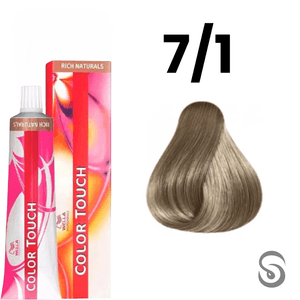 Wella Color Touch Tonalizante 7/1 Louro Médio Acinzentado Rich Naturals 60ml