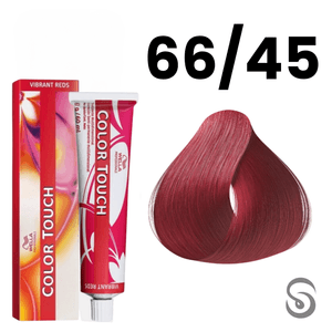 Wella Color Touch Tonalizante 66/45 Louro Escuro Intenso Vermelho Acaju Vibrant Reds 60ml