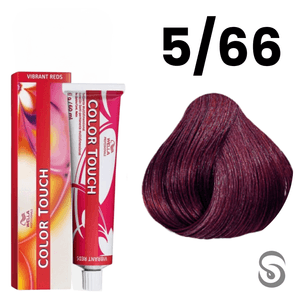 Wella Color Touch Tonalizante 5/66 Castanho Claro Intenso Violeta  Vibrant Reds 60ml