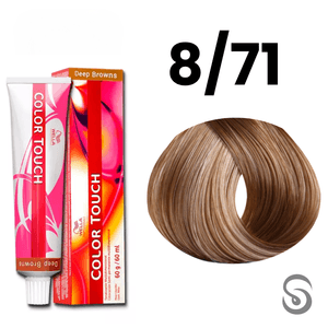 Wella Color Touch Tonalizante 8/71 Louro Claro Marrom Acinzentado Deep Browns 60ml